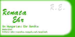 renata ehr business card