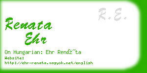 renata ehr business card